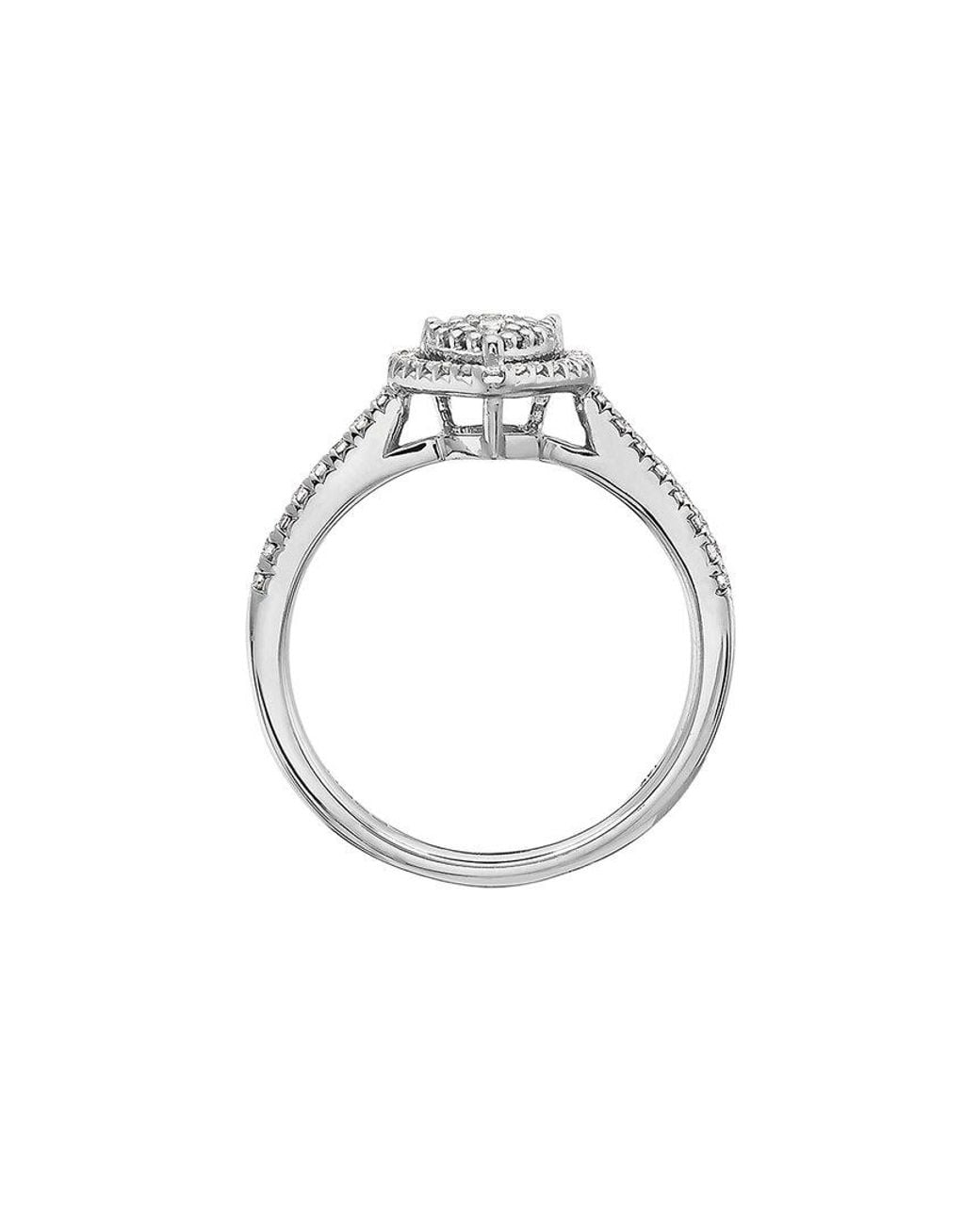 Effy Fine Jewelry White 14K 0.42 Ct. Tw. Diamond Ring