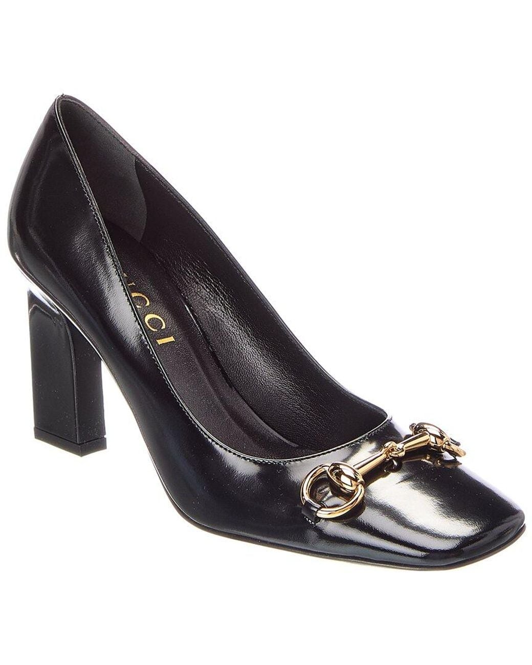 Gucci Black Signora Leather Pump