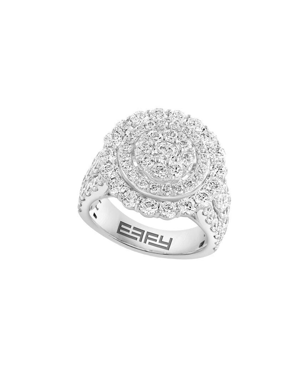Effy Fine Jewelry White 14K 3.85 Ct. Tw. Diamond Ring