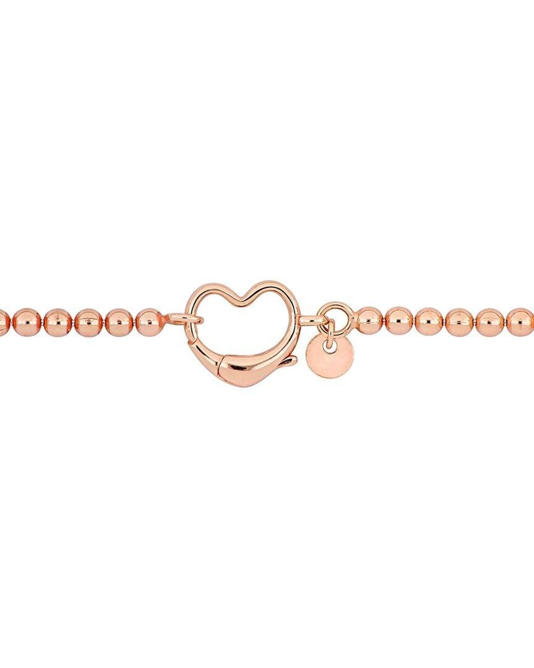 Italian Silver White Ball Bead Bracelet