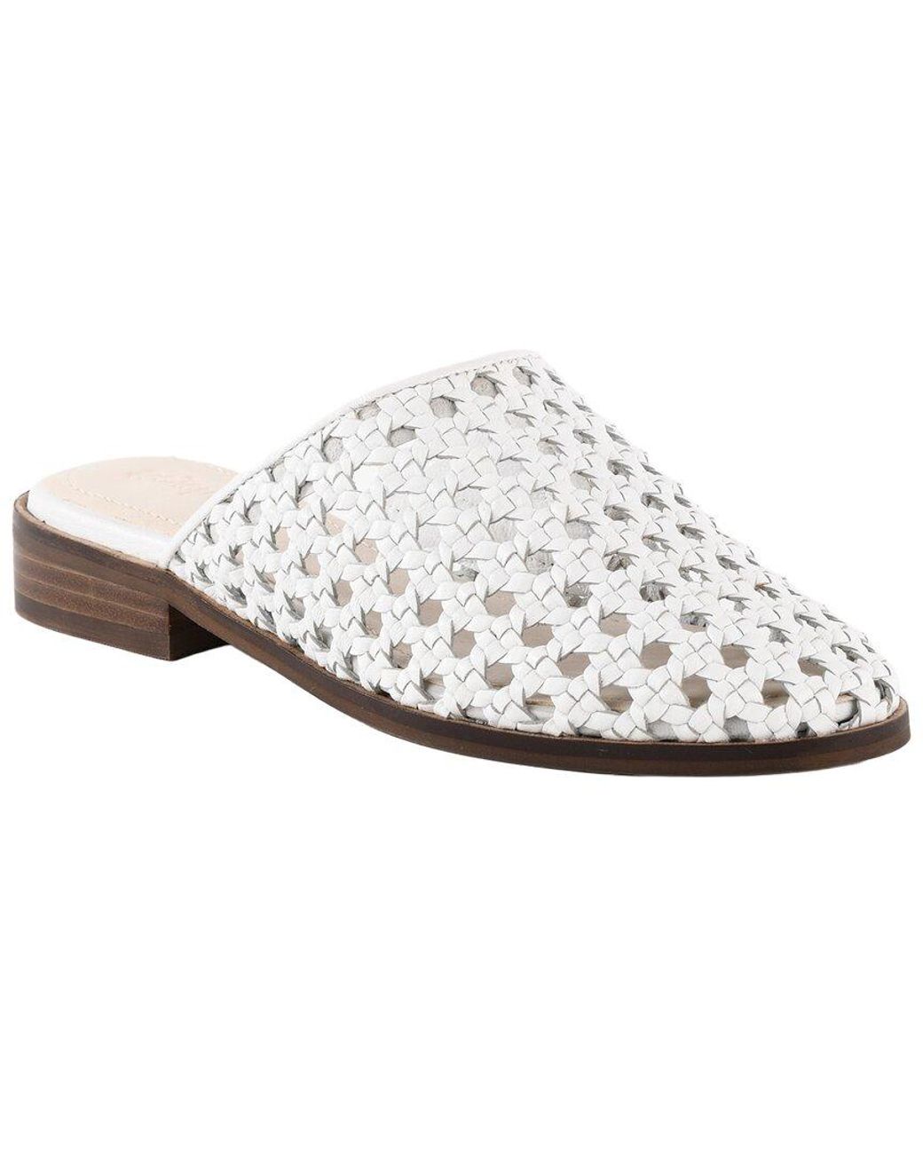 Seychelles White Meet Me Halfway Leather Mule