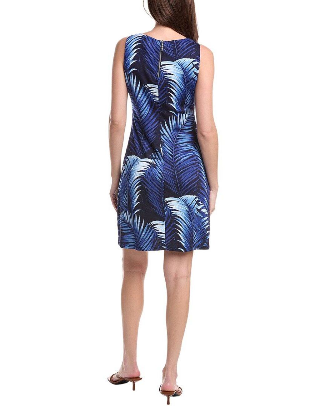 Tommy Bahama Blue Darcy Leaf Of Luxury Sheath Dress