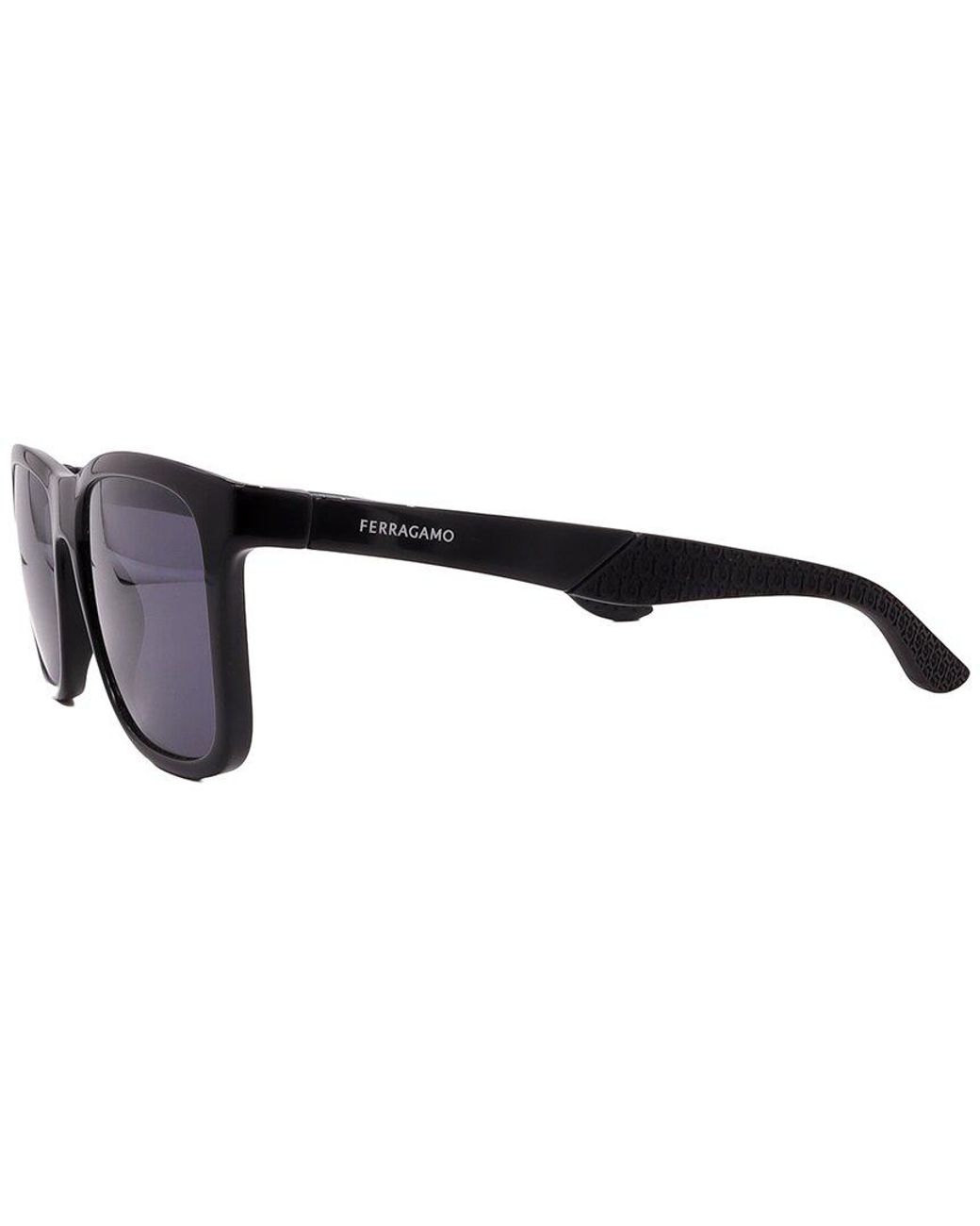 Ferragamo Black 56Mm Sunglasses for men