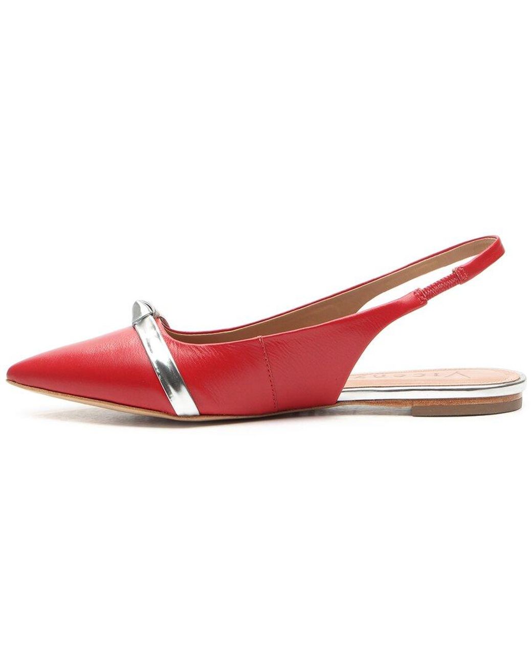 Vicenza Pink Burnie Leather Slingback