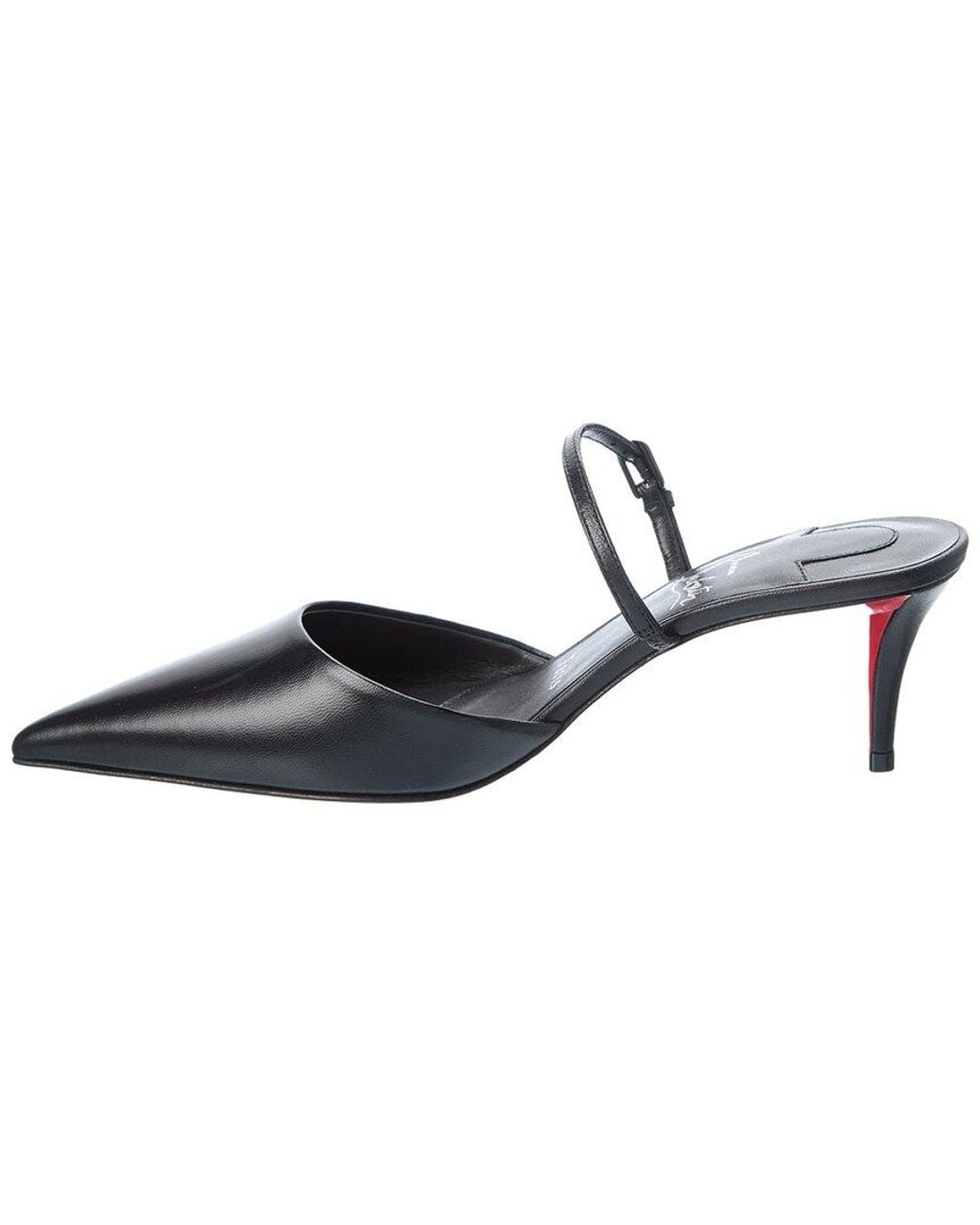 Christian Louboutin Black Milena 60 Leather Mule