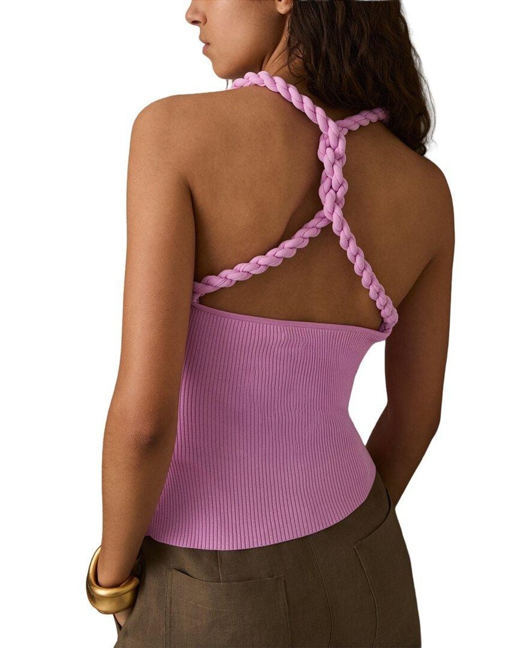 Reiss Red Lauren Twist Back Vest