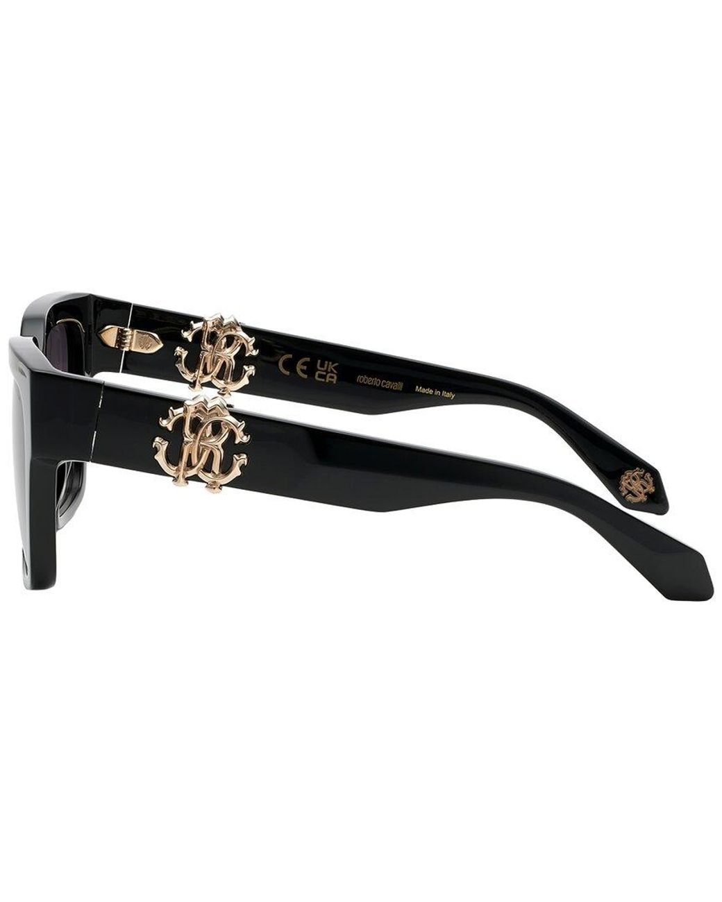 Roberto Cavalli Black 54Mm Sunglasses
