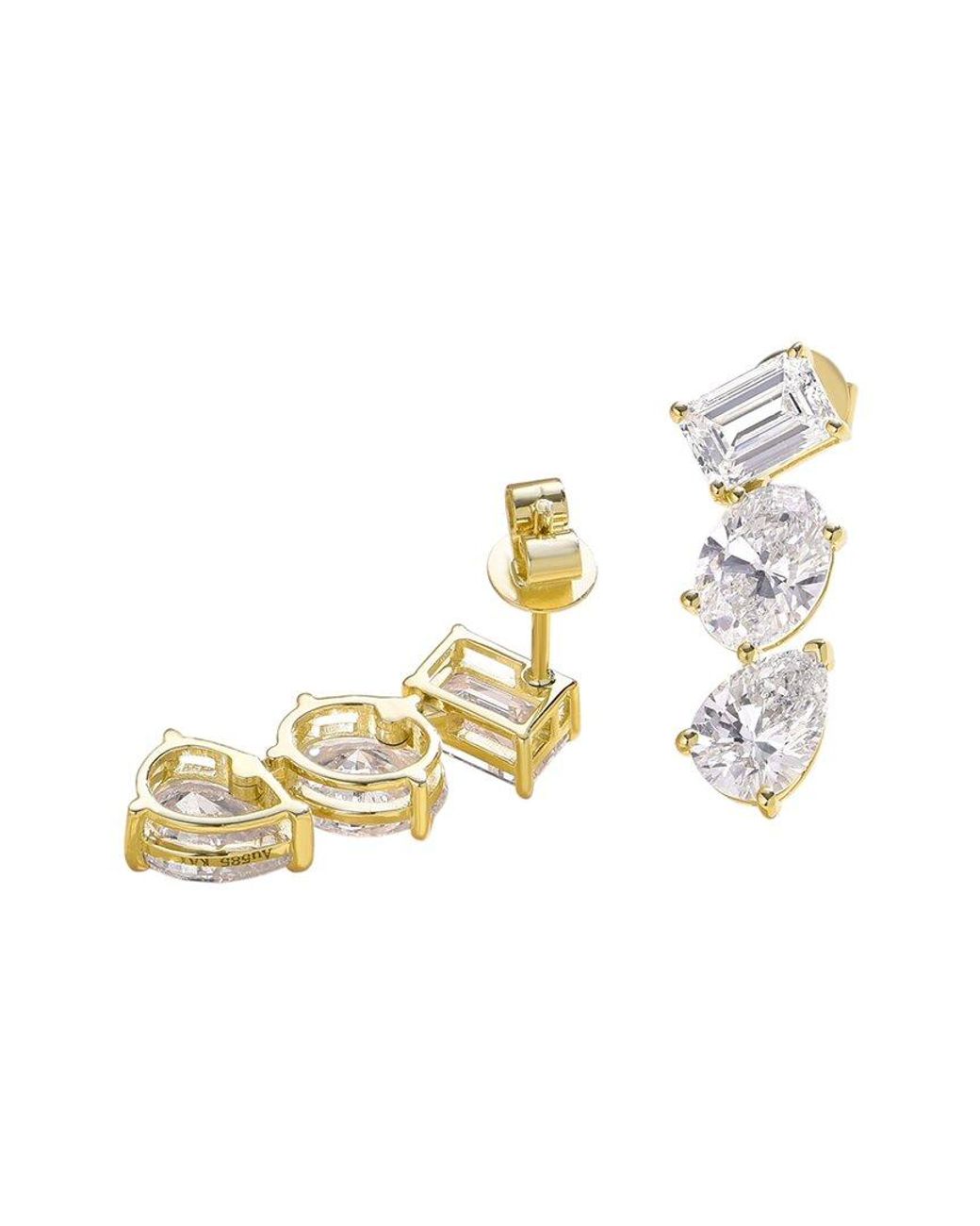 Kai Fine Jewelry White 14K 4.20 Ct. Tw. Lab-Grown Diamond Drop Earrings
