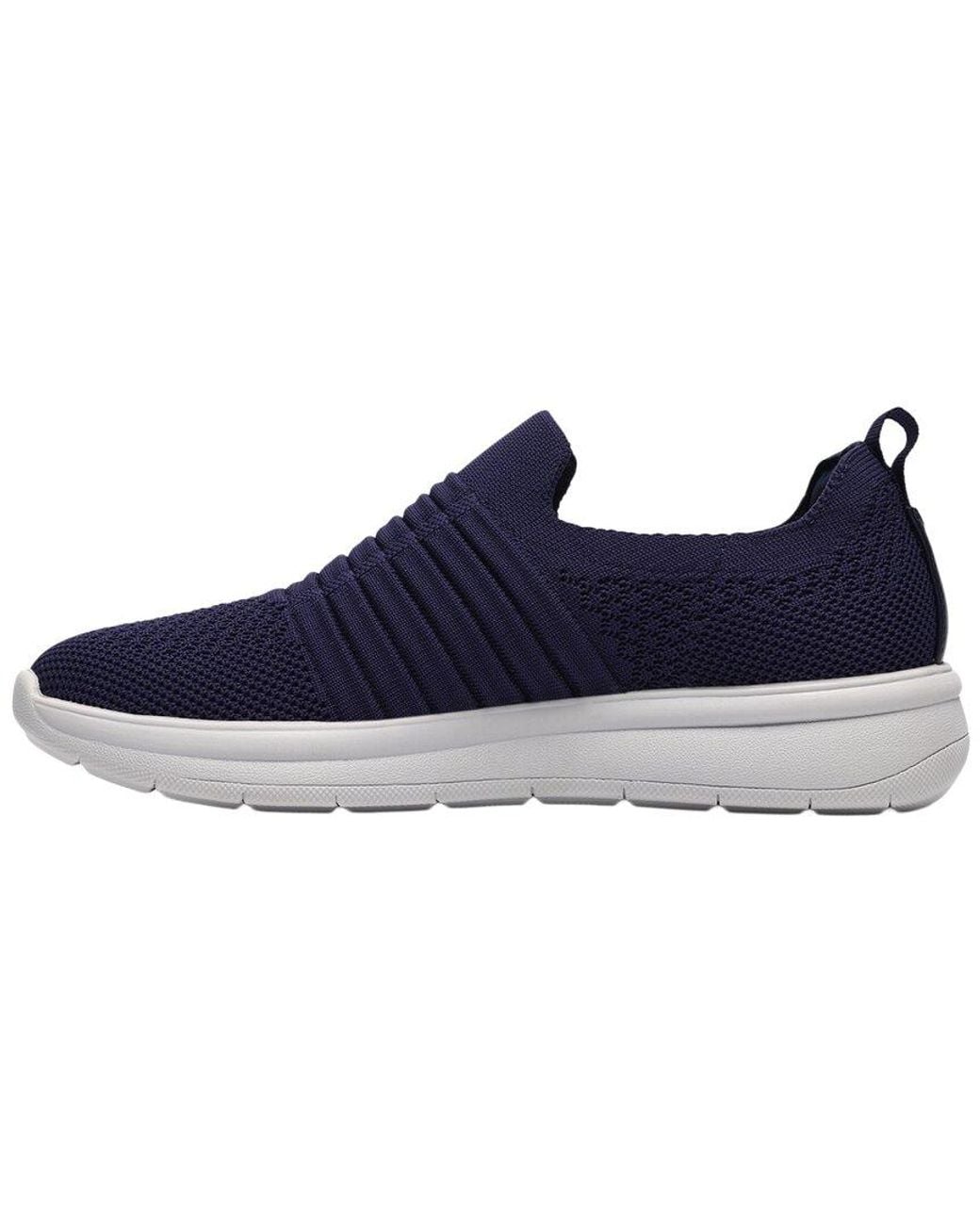 Clarks Blue Ezera Walk Textile Loafer