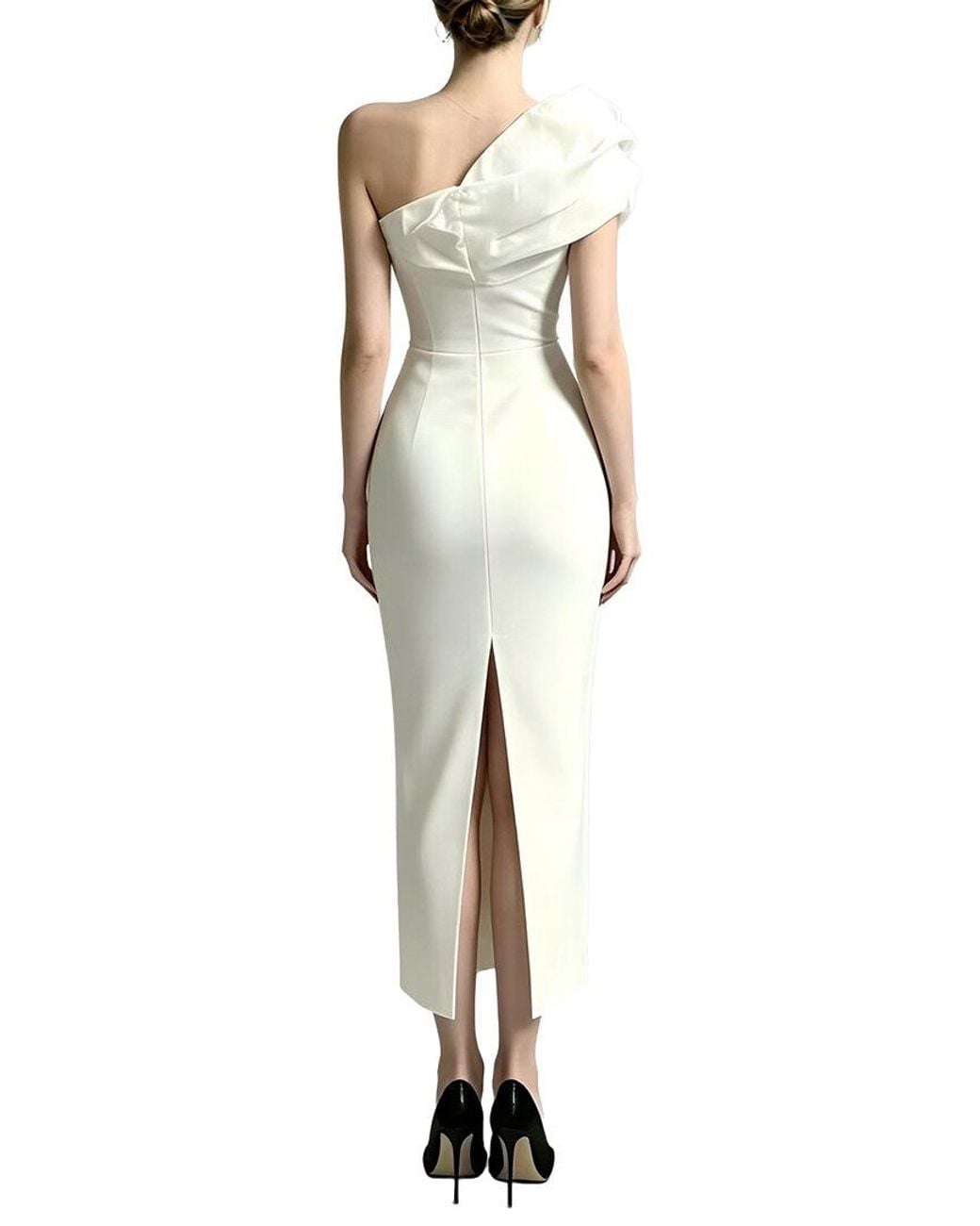 Linda Charm White Sleeveless Mini Dress
