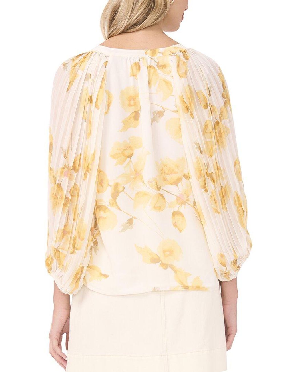 Vince Camuto Natural Button Front Blouse