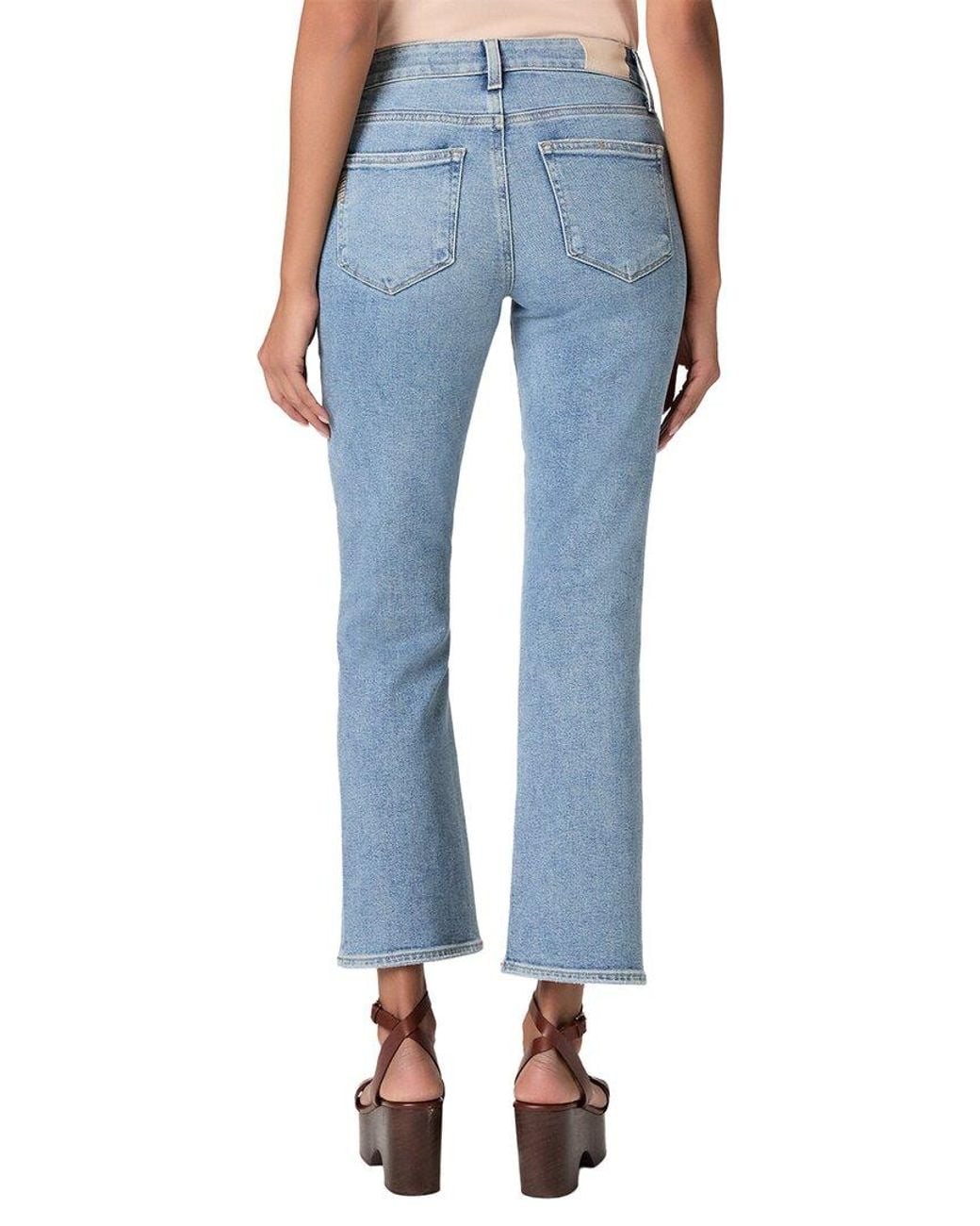 PAIGE Blue Mason Crop Bootcut Jean