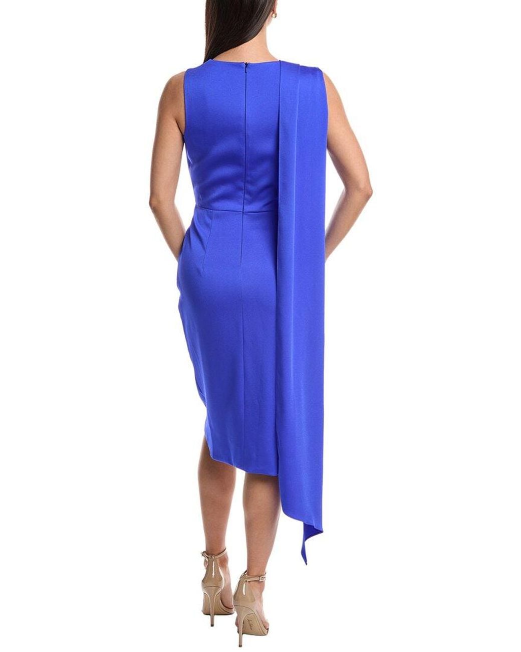 Black Halo Blue Janella Sheath Dress