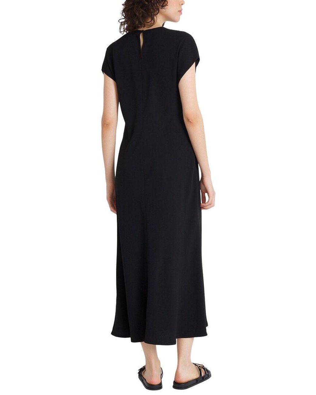Luxely Black Midi Dress