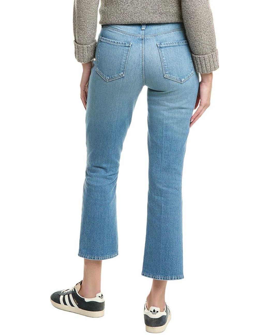 L'Agence Blue Tati High-Rise Crop Micro Boot Jean