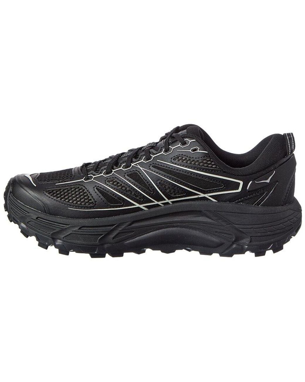 Hoka One One Black Mafate Speed 2 Ts Leather & Mesh Sneaker