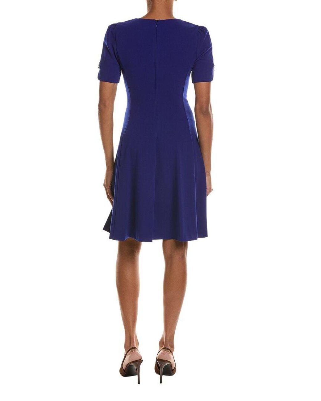 DKNY Blue Fit & Flare Dress