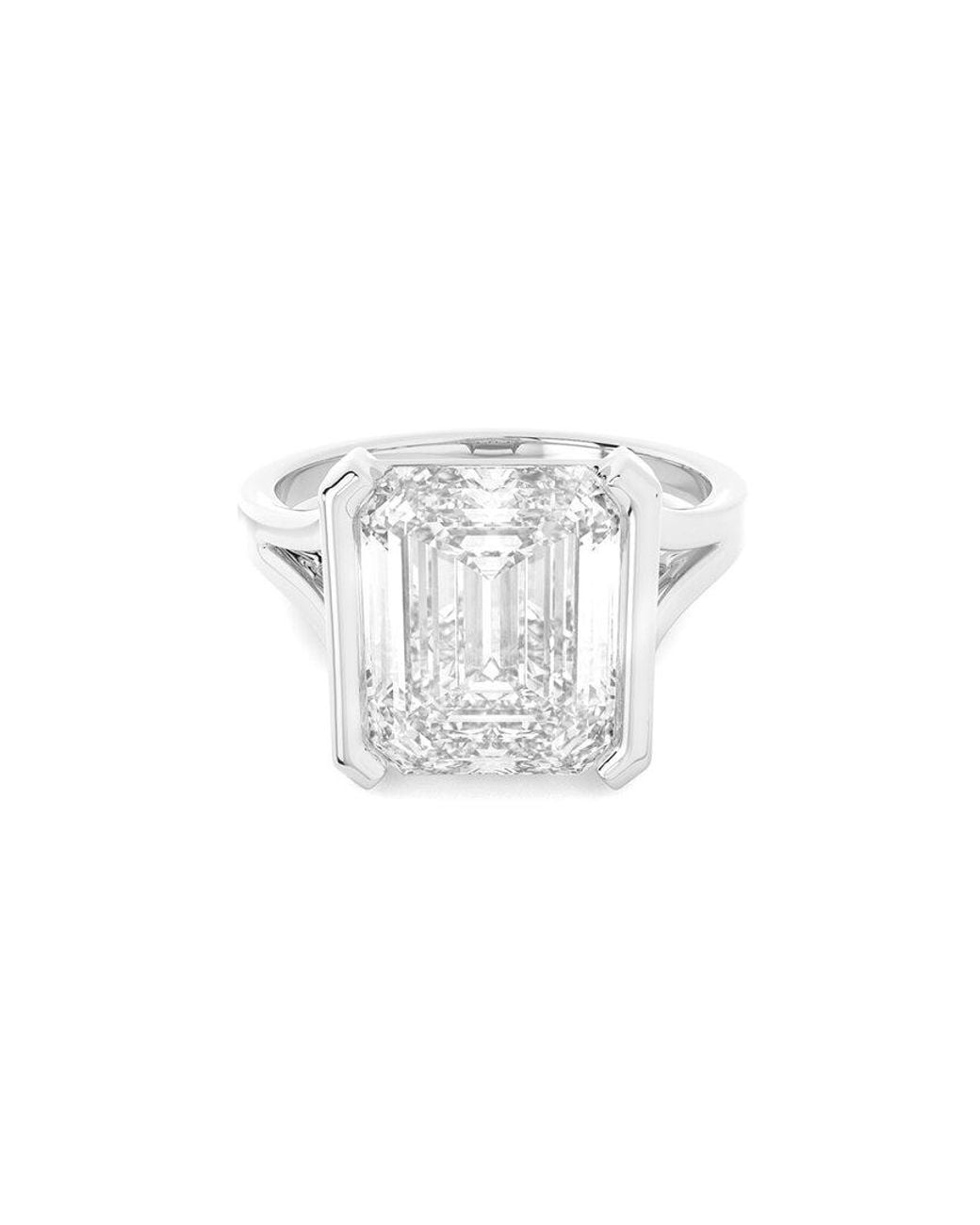 Solitaire Lab Diamond Amairah 14K 3.00 Ct. Tw. Lab-Grown Diamond Solitaire Ring in White | Lyst