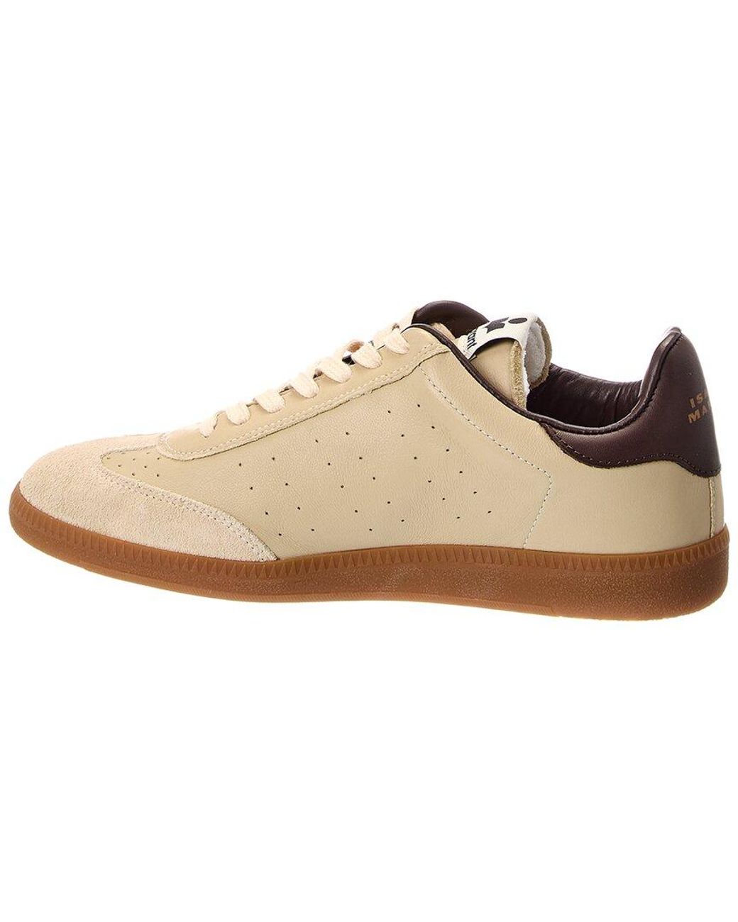 Isabel Marant Natural Bryce Leather Sneaker