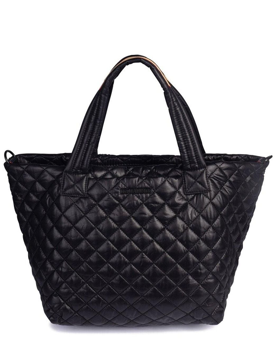 MZ Wallace Black Small Metro Leather Tote Deluxe