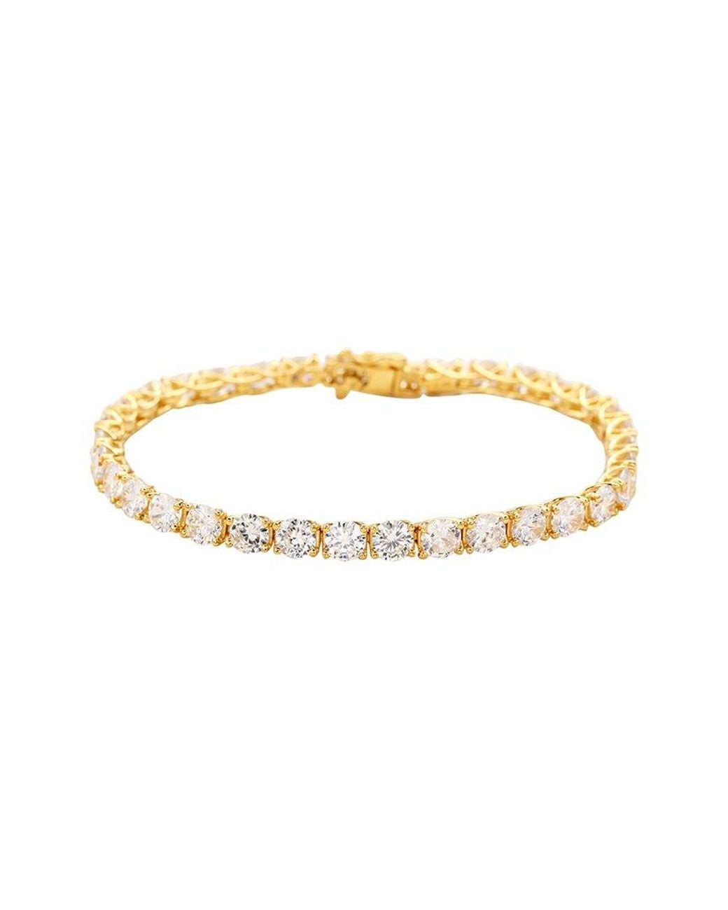 Suzy Levian Metallic Silver Cz Bracelet