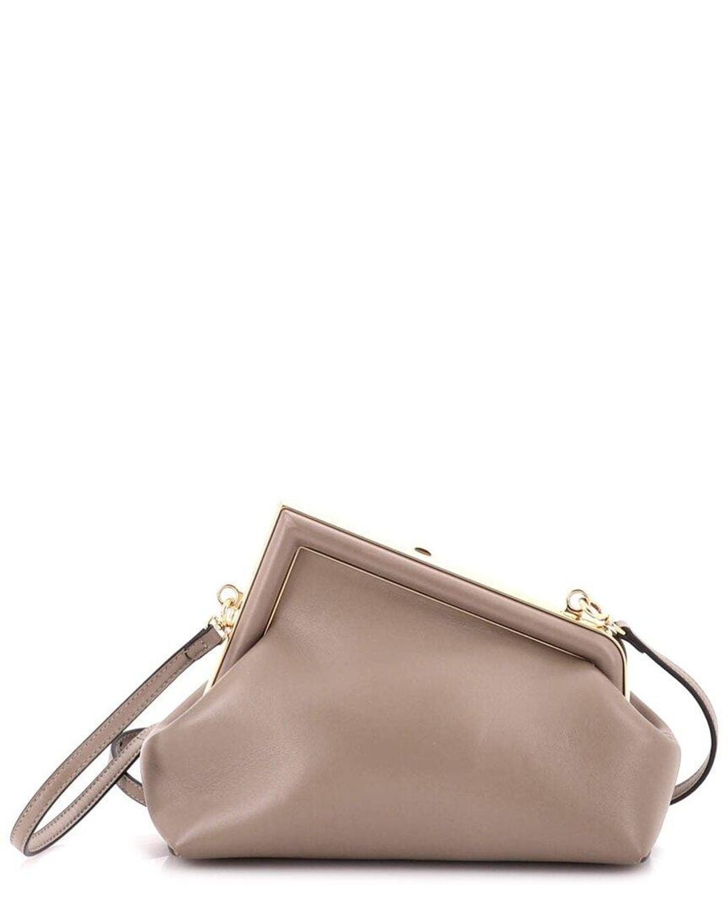 Fendi Brown Leather First Bag Small (Authentic Pre-Loved)