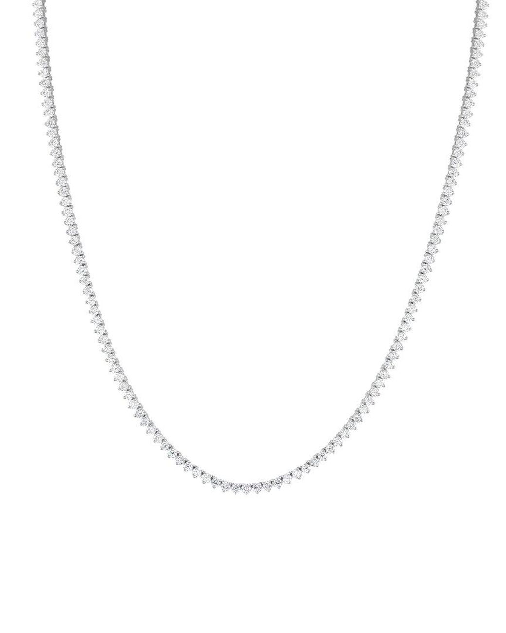 Lab Grown Diamonds White 14K 7.25 Ct. Tw. Lab-Grown Diamond Tennis Necklace