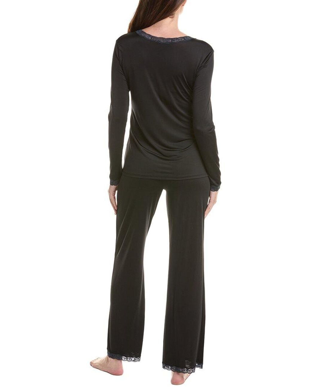 Natori Black 2Pc Pajama Set