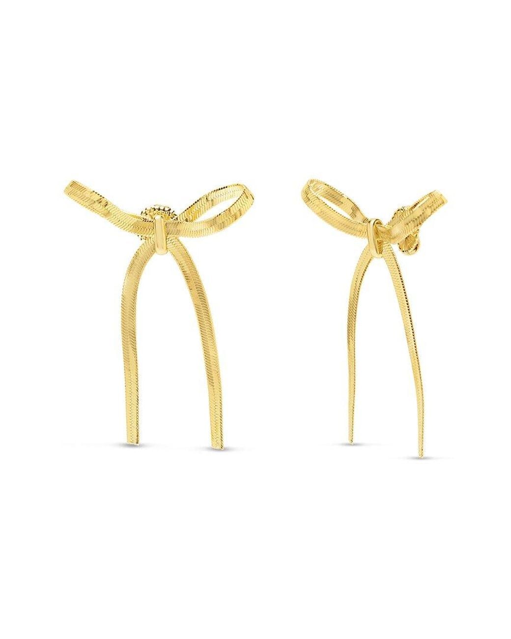 Bruno Magli Metallic Plated Earrings