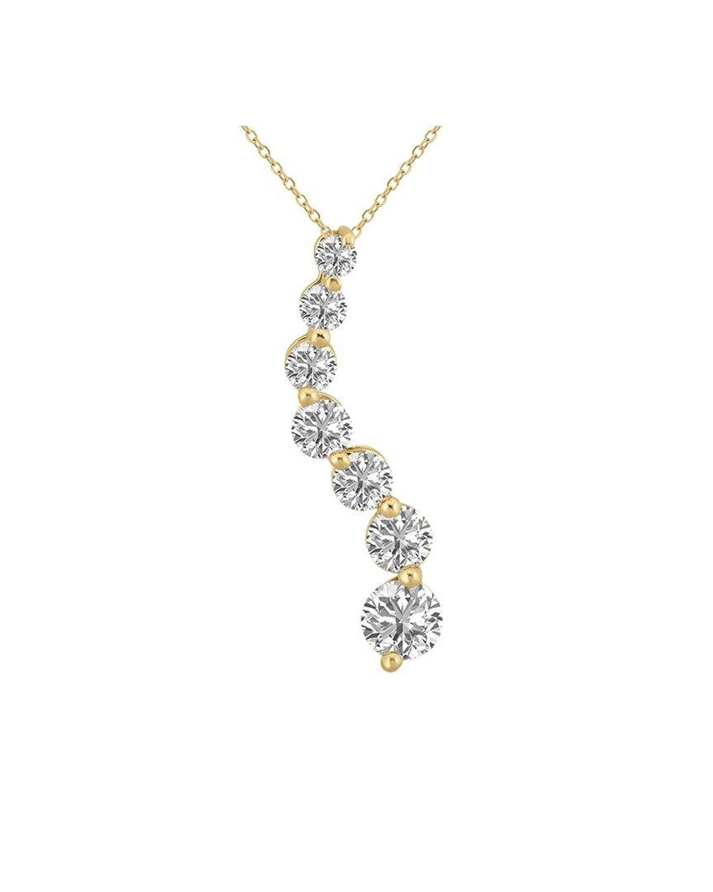 Lab Grown Diamonds White 14K 1.50 Ct. Tw. Lab Grown Diamond Necklace