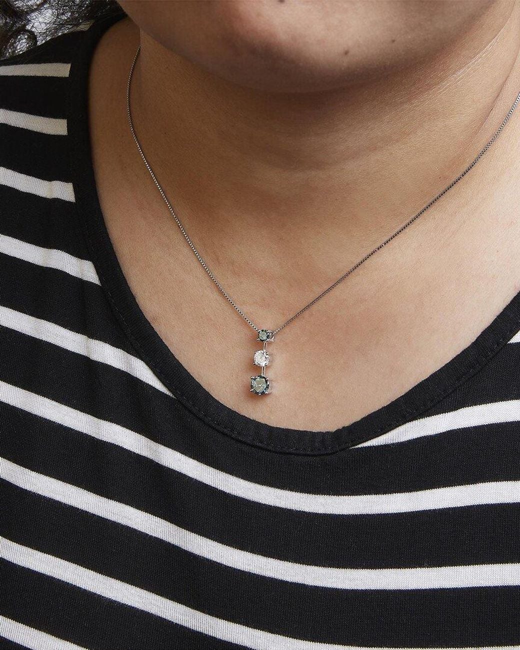 Haus of Brilliance Metallic 14K 1.48 Ct. Tw. Diamond Pendant Necklace