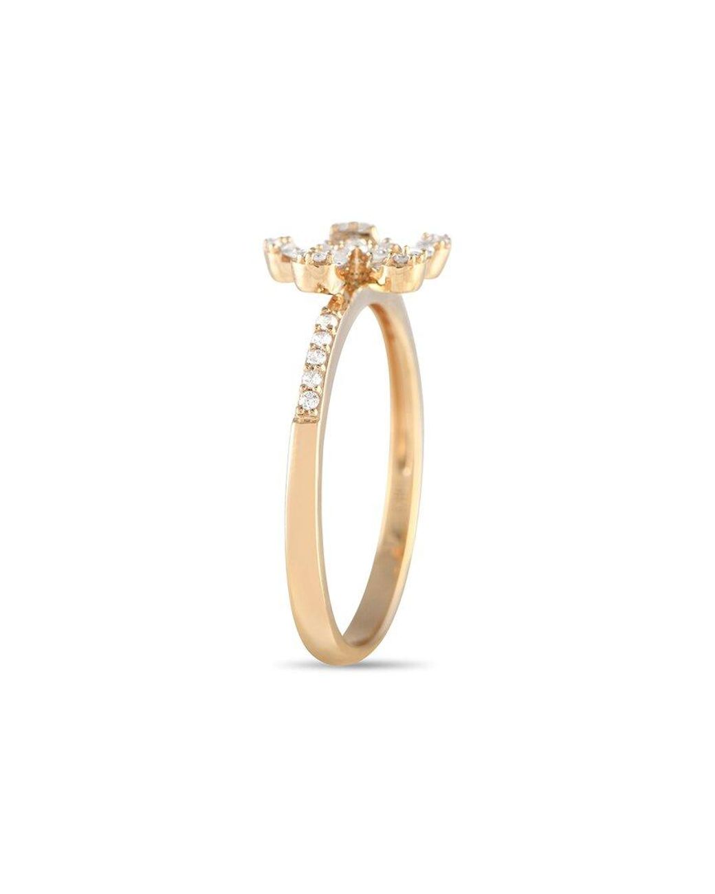 Diamond Select Cuts White 14k 0.20 Ct. Tw. Diamond Flower Ring