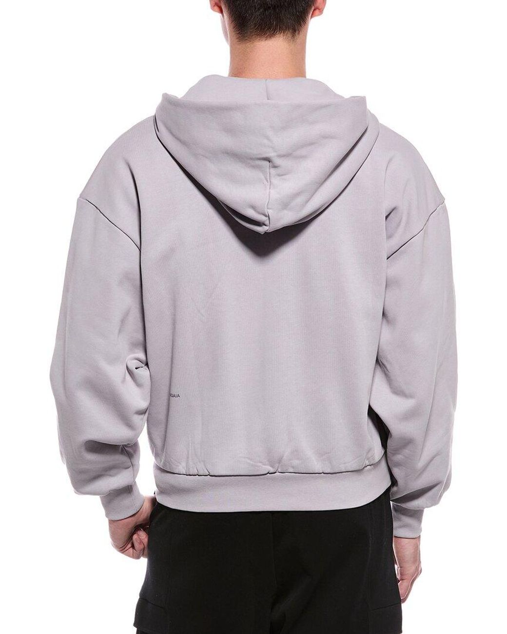 PANGAIA Gray Zip Hoodie for men