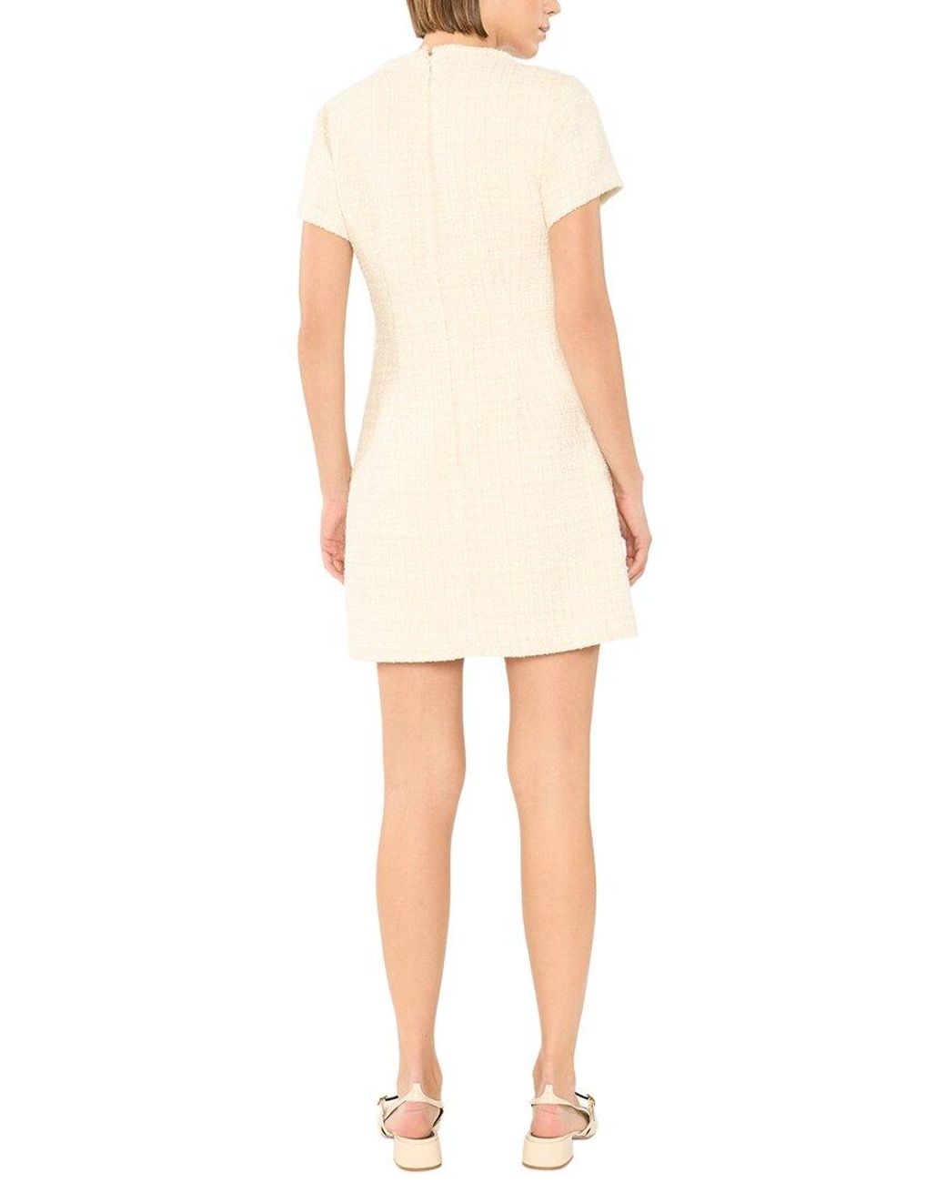 Likely White Gia Wool-Blend Dress
