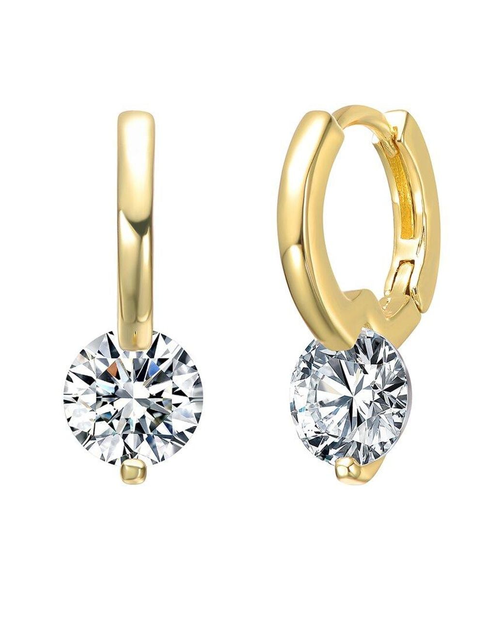 Genevive Jewelry Metallic Hoop Earrings