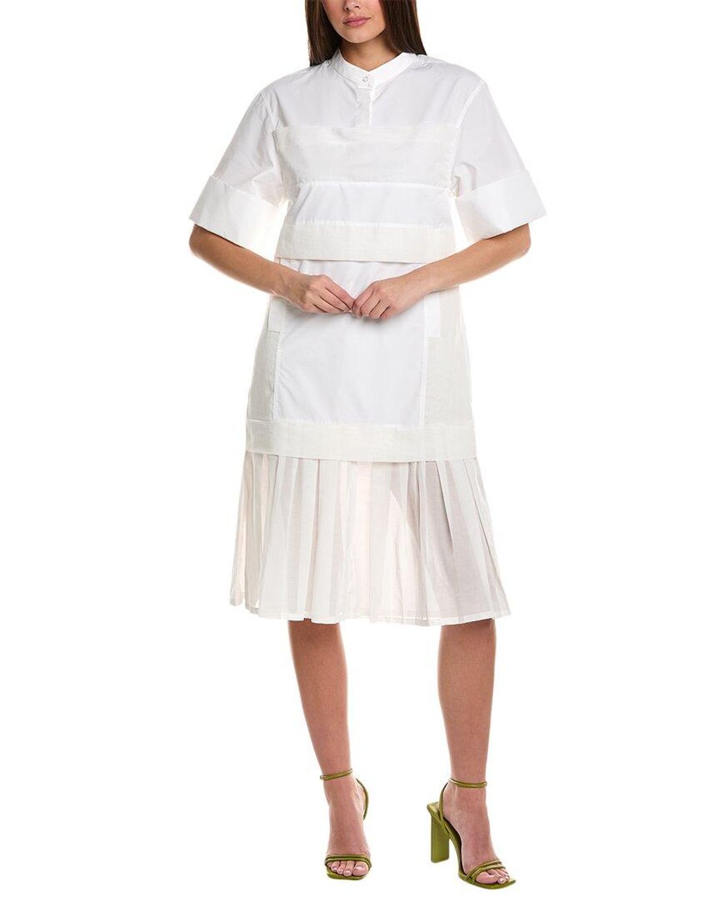 3.1 Phillip Lim White Multimedia Dress