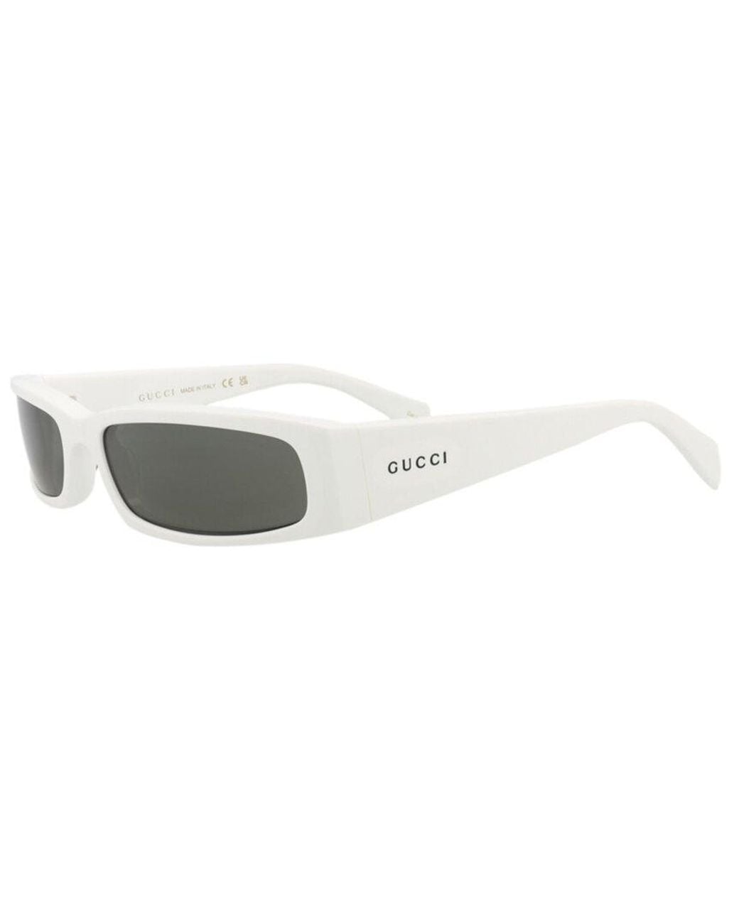Gucci White 58Mm Sunglasses for men