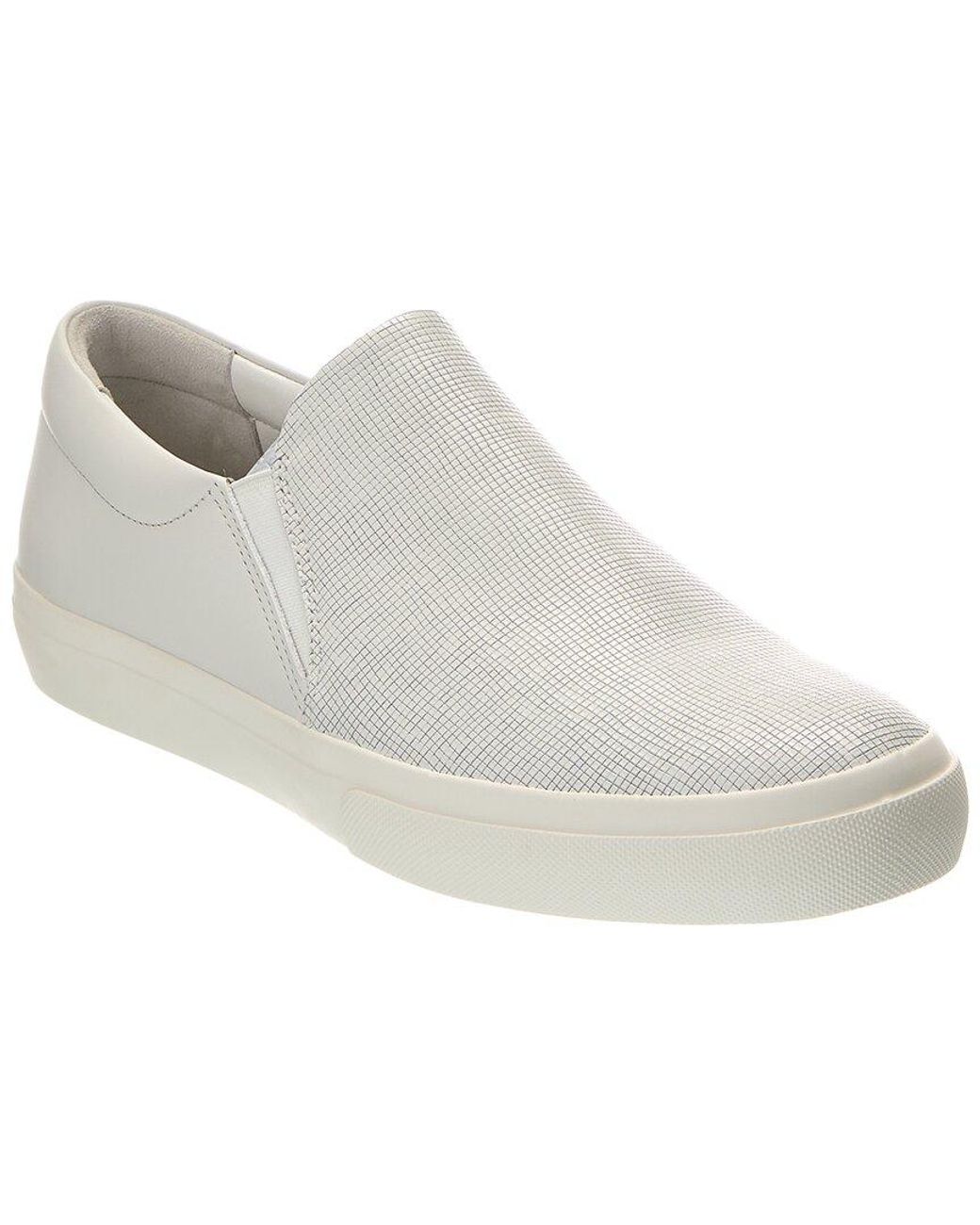 Vince Farran-B Leather Slip-On Sneaker in White for Men Lyst UK