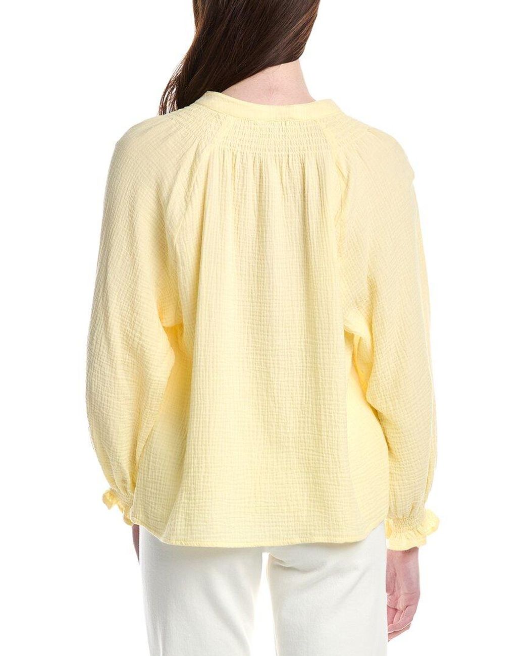 ANNA KAY Yellow Indiana Gauze Shirt