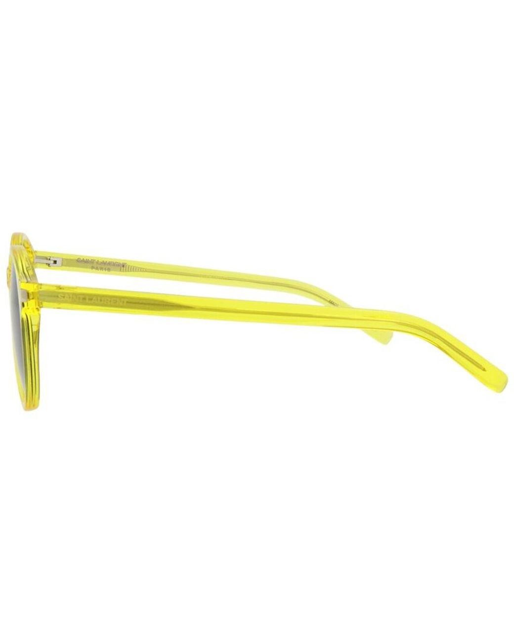 Saint Laurent Yellow Sl521 50Mm Sunglasses for men