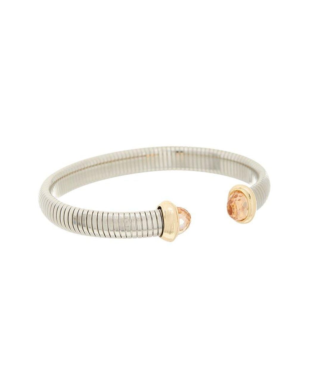 Juvell White Plated Citrine Bracelet