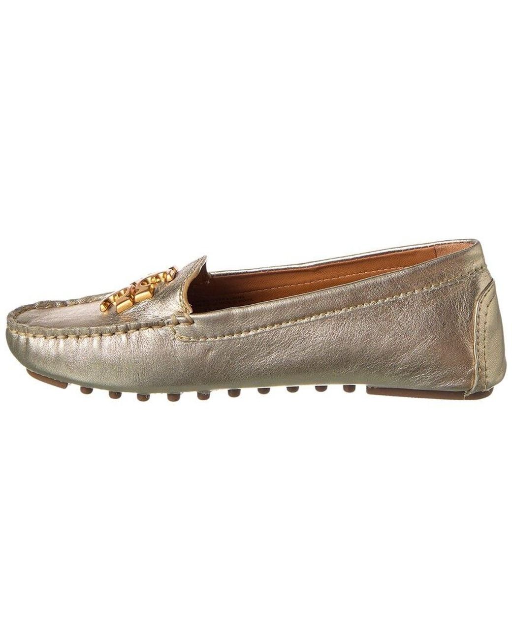 Tory Burch Everly Leather Driver in Brown | Lyst Tory Burch Everly Leather Driver in Brown | Lyst