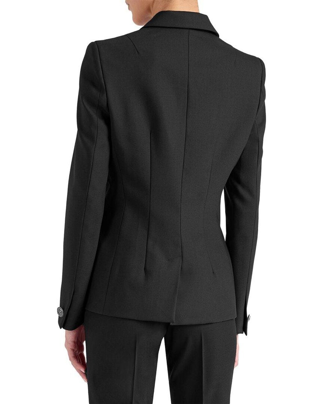 Santorelli Black Quinn Wool-Blend Jacket