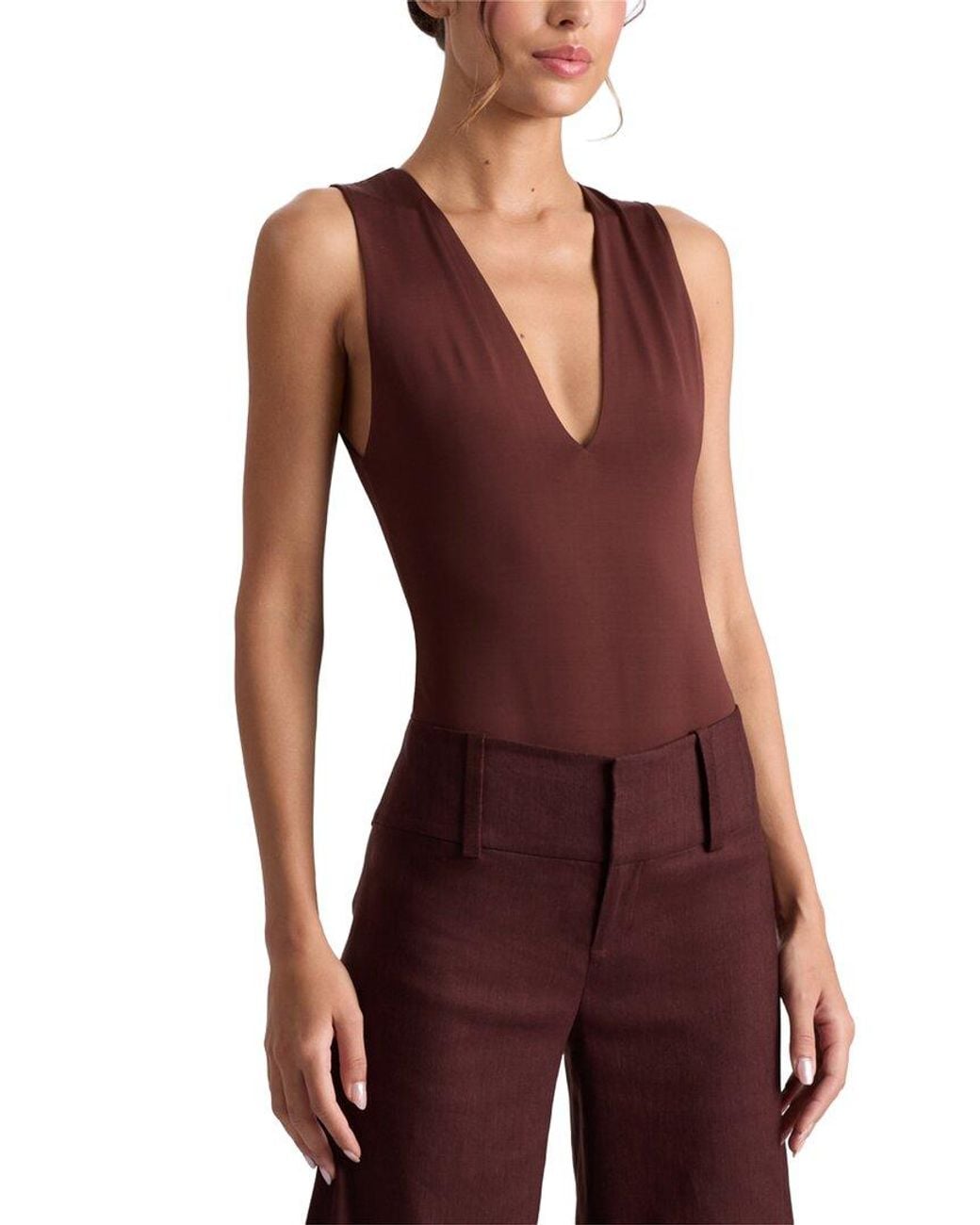 Alice + Olivia Purple Olea Bodysuit