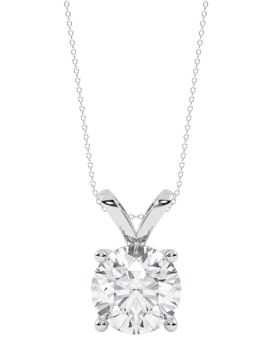 Diamond Select Cuts White 14K 2.00 Ct. Tw. Diamond Pendant Necklace