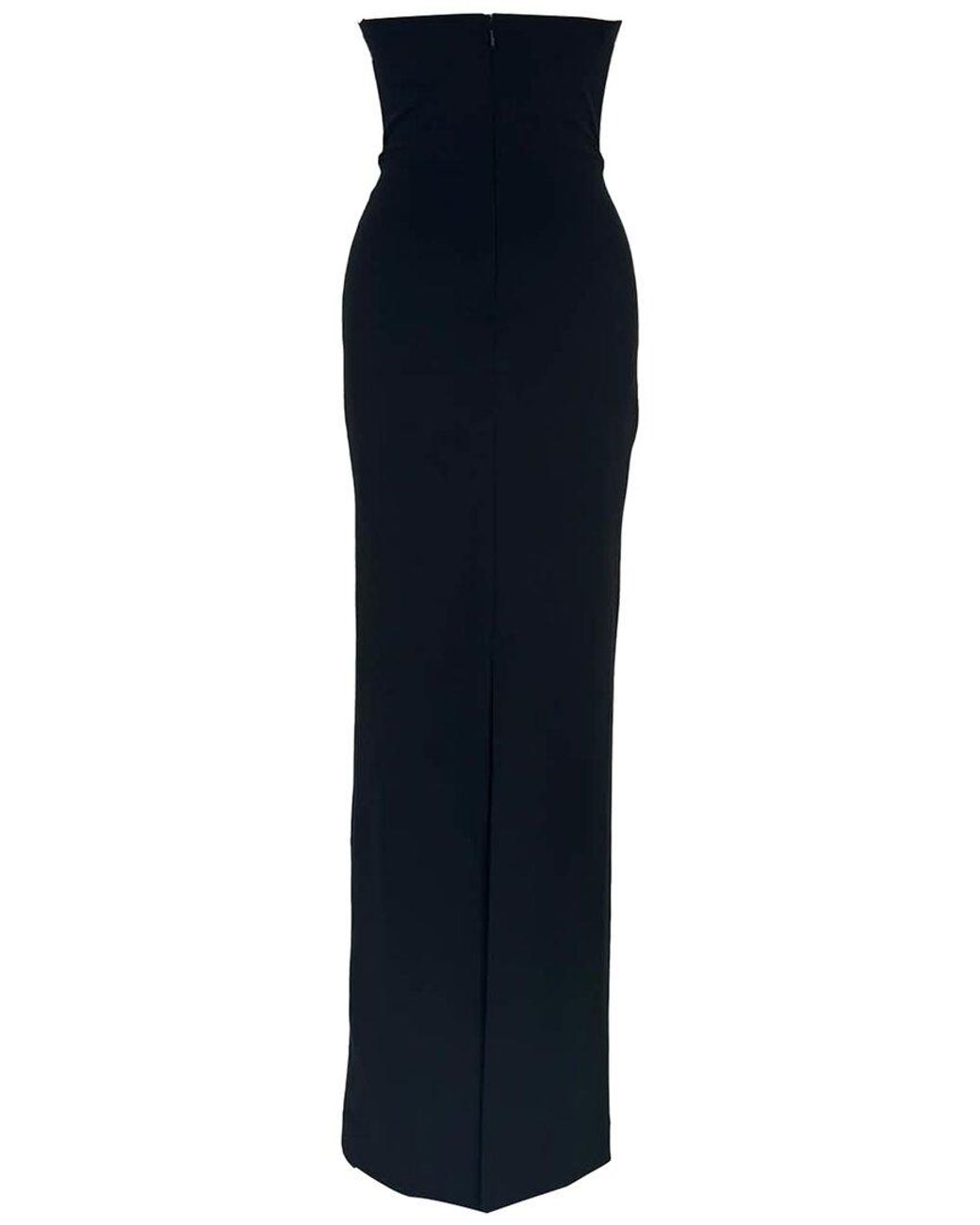 Solace London Blue Audrey Strapless Maxi Dress, Size Uk; 6 (authentic Pre-loved)