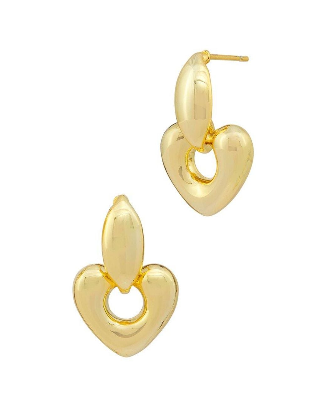 Savvy Cie Metallic 18K Plated Dangle Earrings