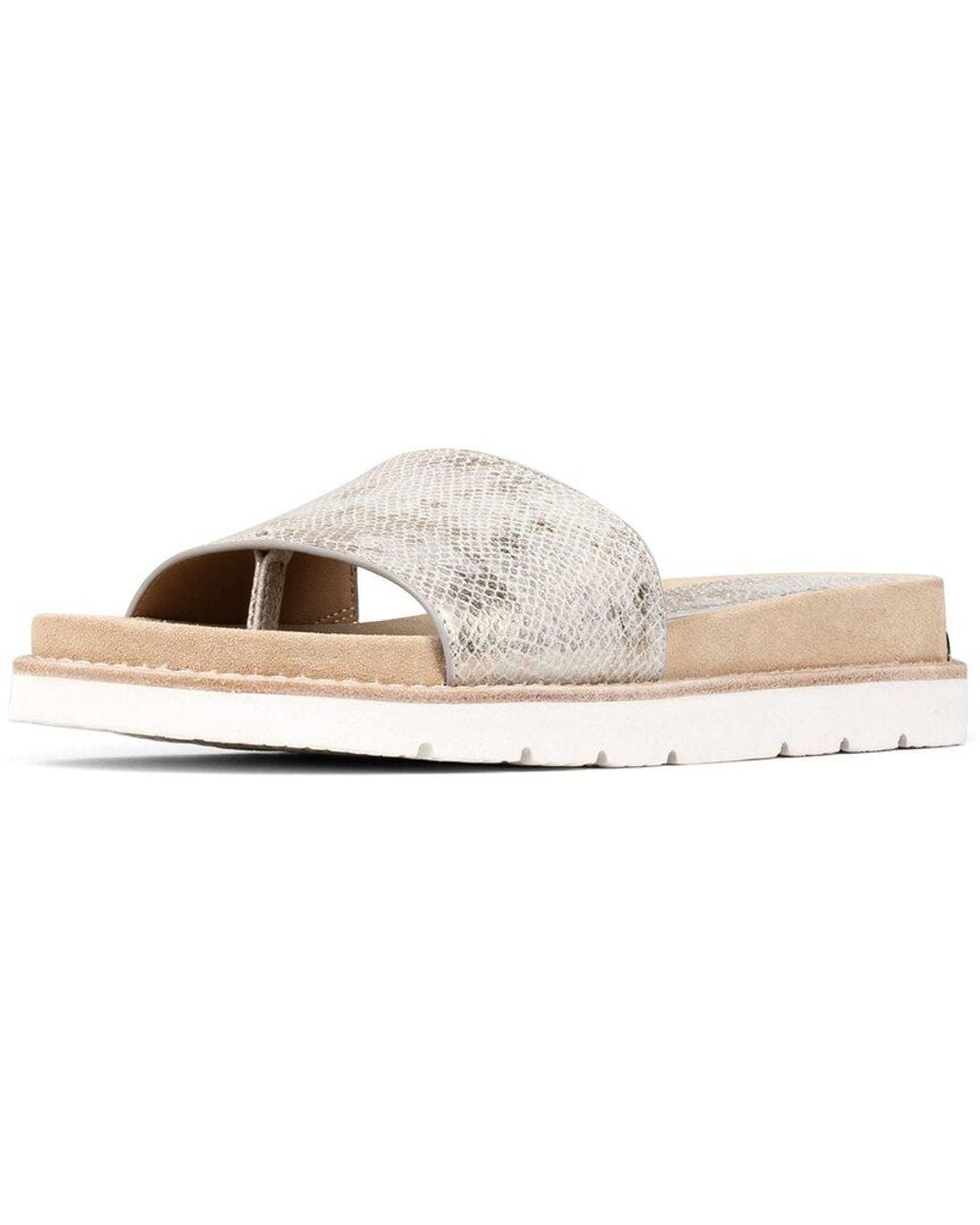 Donald J Pliner White Joella Leather Sandal