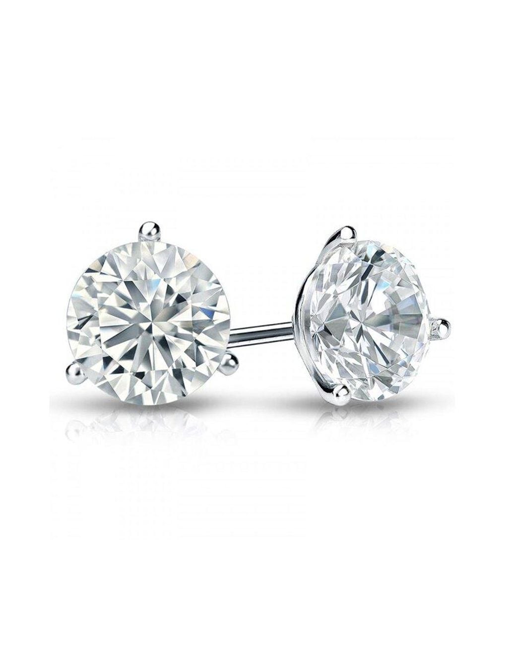 Diana M Multicolor Fine Jewelry 14k White Gold 2.00 Ct. Tw. Diamond Earrings