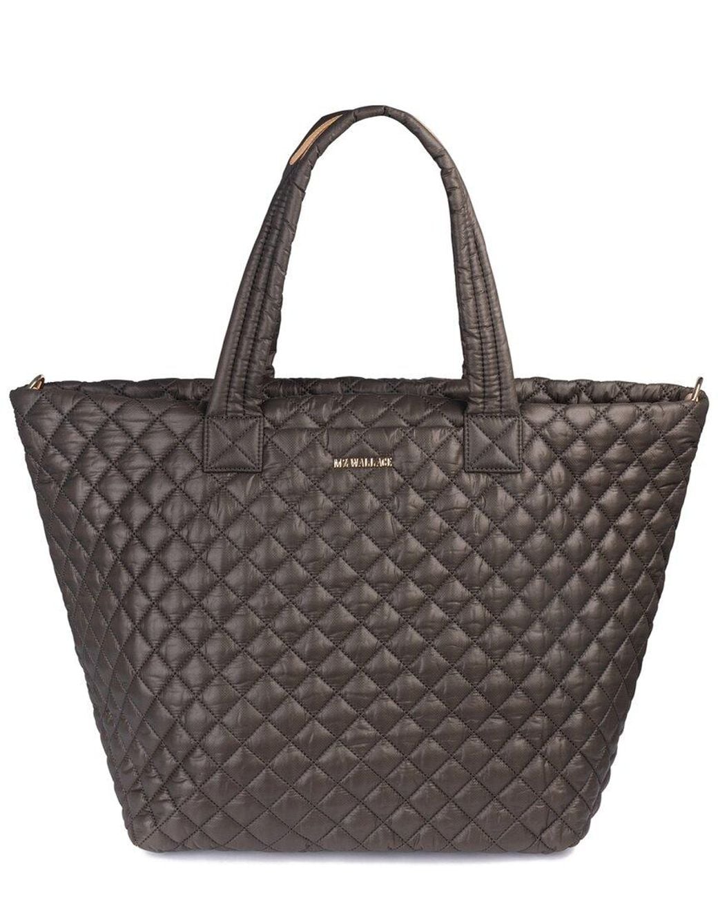 MZ Wallace Brown Large Metro Leather Tote Deluxe